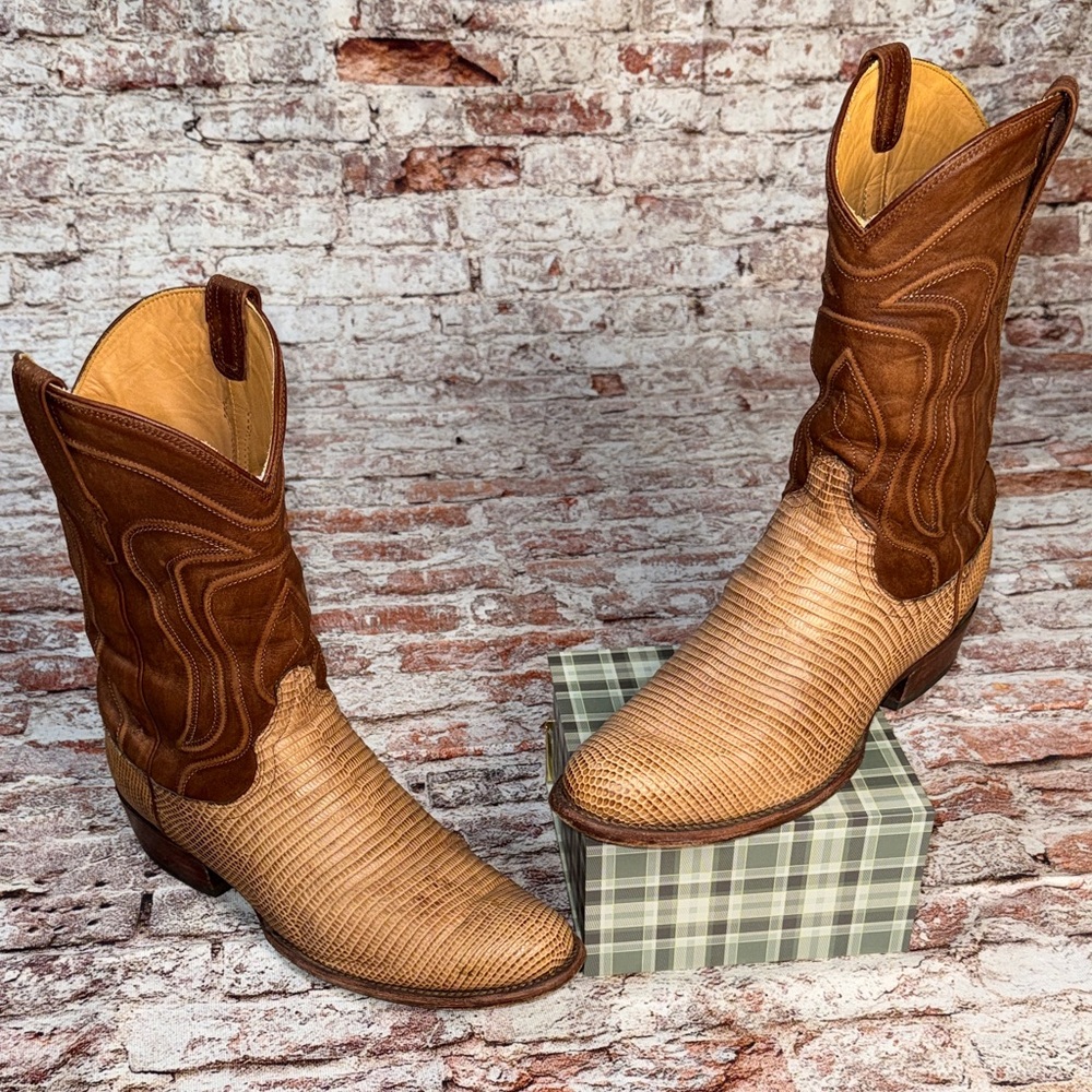 Tecovas - Men’s 12 EE (Wide) Nolan - Relic Lizard Limited Edition Cowboy Boots